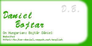 daniel bojtar business card