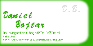 daniel bojtar business card